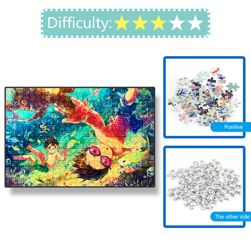 1000pcs DIY Paper Jigsaw Sea World Puzzle Toys Room Decoration Picture Gift