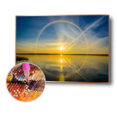 Diamond Painting Beach Sunrise 5D Full Round Rhinestone Picture DIY 40x30cm