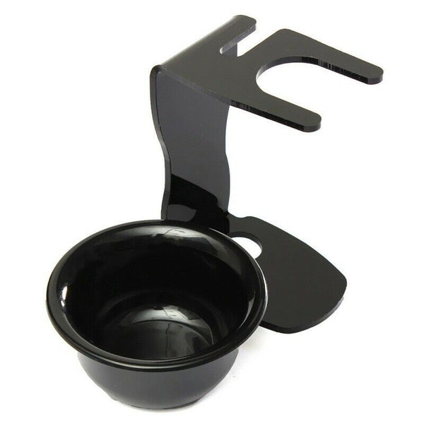 Universal Black Acrylic Shaving Brush Razor Stand Holder Set & Mug/Cup/Bowl Y1Y7