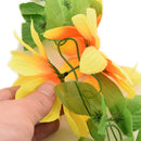 Artificial Sunflower Garland Silk Flower Vine Wedding Fence Decoration LJ