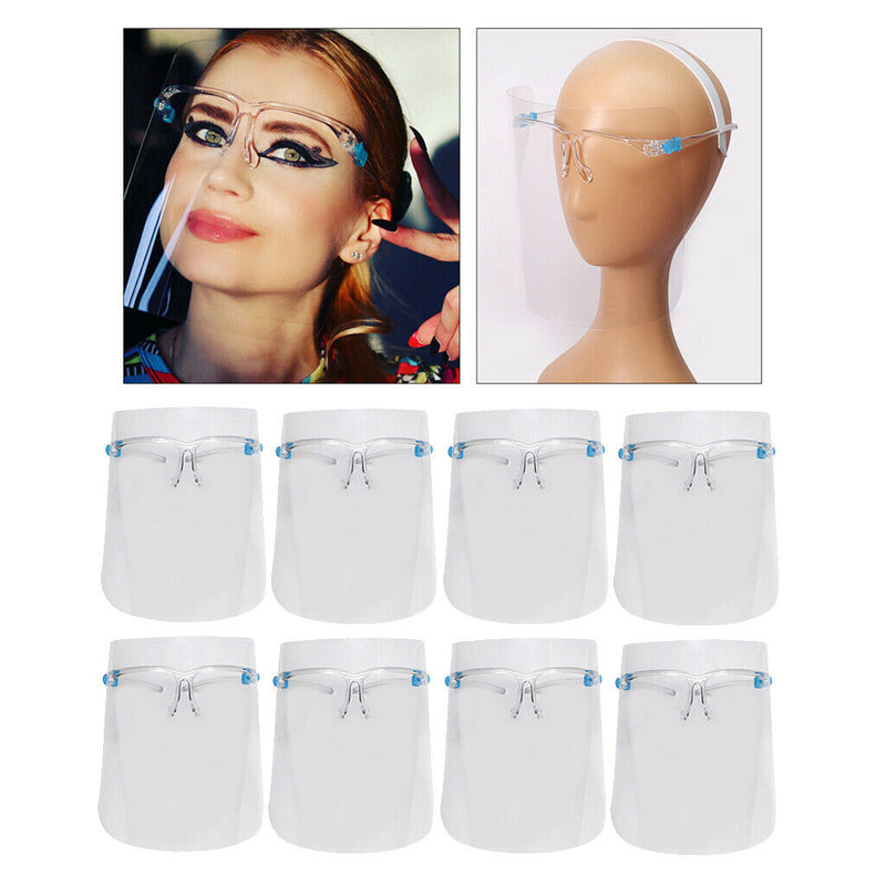 8x Elastic Full Face Shield Goggles Face Cover Visor Hat No Fog Wind Dustproof