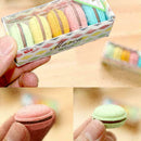 5pcs Cute Macarons Colors Erasers Pencil Rubber Eraser Sweet Set Stationery C6P7