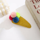 Cute Candy Color Hair Clip Korean Pompom Hair Pins Women Headwear (Style 7) A