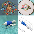 Stocked Magic Embroidery Pen Embroidery Needle Weaving Tool Fancy + 4*Needles