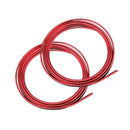 2PCS 5M B-Shape Type Trim Rubber Strip Universal Car Edge Seal Weather-strip