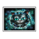 Full DIY 5D Diamond Painting The Cheshire Cat Cross Stitch Diamond Embroide
