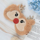 Blindfold Christmas Elk Sleep Eyeshade Sleeping Aid Eye Patch Shading Eye MasOZ