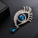 Fashion Angel Tears Eyelash Brooch Unisex Lapel Shirts Badges Ornaments (A) A
