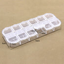 12 Compartment Plastic Storage Case Nail Art Jewelry Container Organizer Box ME
