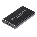 USB3.1 Type C to 50mm mSATA PCI-E Solid State Disk SSD Case Enclosure Bla
