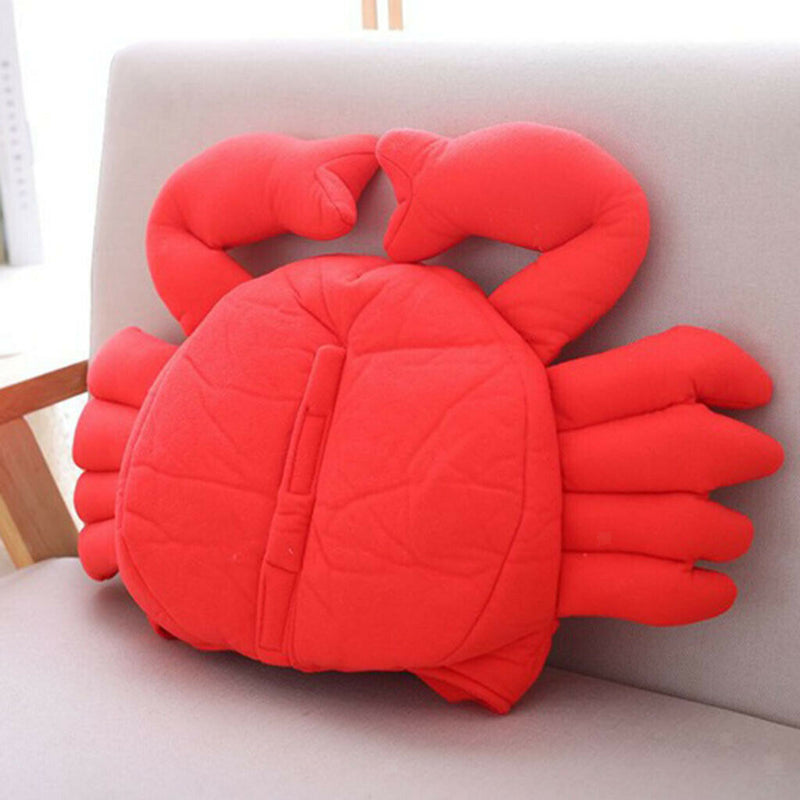 Adults Teens Fun Novelty Sea Animal Plush Soft Warm Hat Red  Party Cap