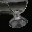 4pcs Aquatic   Tank Crystal Glass Plant Pot Glass Sucker Cup Hanging Vase