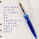 0.5mm Nib Fountain Pen with Eyedropper High Capacity Transparent Pens Offic