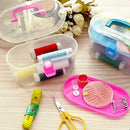 24PCS Sewing Kits Thread Threader Needle Tape Measure Scissor Thimble B DRA