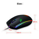 For Gamer M55 USB Wired Gaming Mouse 2400 DPI Adjustable Backlight Computer Mice