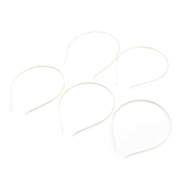 5Pcs 3mm Metal Tiara Headbands Hairbands Simple Temperament Girl Hair Clips  Z