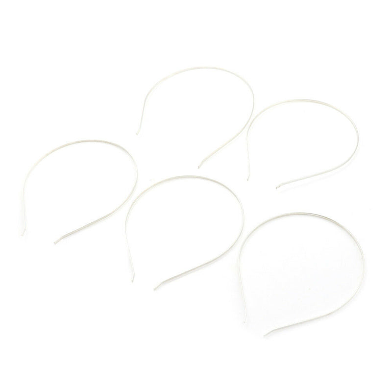 5Pcs 3mm Metal Tiara Headbands Hairbands Simple Temperament Girl Hair Clips  Z