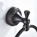 Brass Wall Mounted Bathroom Bath Hand Towel  Holder Hanger With Fixings