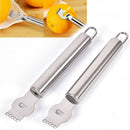Lemon Orange Zester Citrus Graters Stainless Steel Grips Lime Zest Peelings_T FT