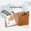Journal Diary Notebooks Scratch World Map Travelogue Travel Log Notebooks A