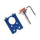 Hinge Jig Holes Saw House Door Furniture Cabinet Installation Locator Kit 35mm