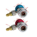 2Pcs Car Auto Freon R134A H/L Quick Coupler Adapters Air Conditioning Refri U4K3