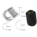 71pcs/set T Pins C Needles Wig Sewing Cord Holding Hair Extender Wig Block- OZ