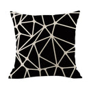 Pack of 4 Decorative Cushion Throw Pillow Covers Linen ,Modern Geometric Wa