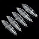 10pcs Unpainted Crankbait Clear Fishing Lure Body Trolling Top Water Blank qwe