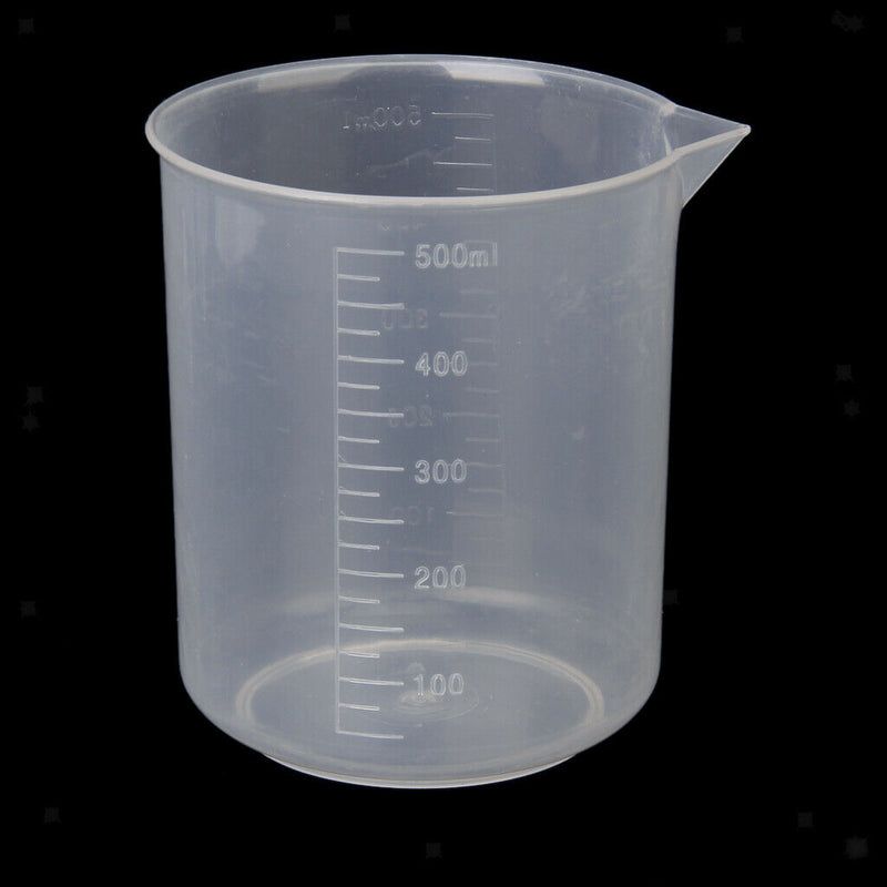 4 Pcs Food Grade Plastic Clear Graduated Measuring Cup Beaker Jug Container for