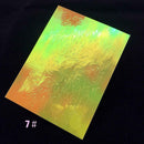 16pcs/set Self-adhesive Fashion Flame Reflections Nail Art Stickers Decor A