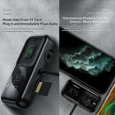 Baseus T Typed S-16 FM Transmitter Bluetooth Handsfree Car Kit MP3 Player A