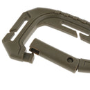 Heavy Duty Plastic Carabiner Clip Snap Hook Spring Loaded Carabina  Gray