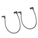 2Pcs IEC 320 C14 Male to C13 Female Converter PDU Power Lead Angle Cable 23"