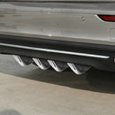 4pcs/set Screw Installation Car Rear Diffuser Add-Ons (Carbon Fiber Look) A