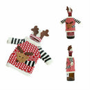 Merry Christmas Santa Deer Wine Bottle Bag Cover Xmas Festival Party Table Decor