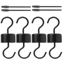 8pcs Yard Ant Moat Set S Hook Hummingbird Feeder 13cm Patio Cleaning Brush Iron