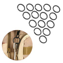 12x Keyrings Flat Split Key Rings 25mm Nickel Metal Plated Steel Hoop Loop Ring