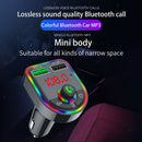 Car Bluetooth V5.0 FM Transmitter Fast Charge Radio Adapter Hands-Free Call