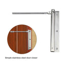 30kg Spring Stainless Steel Automatic Closing Door Hardware Door Closer