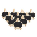 10Pcs Mini Wooden Blackboard Message Chalkboard Table Number Wedding Party  T3O5