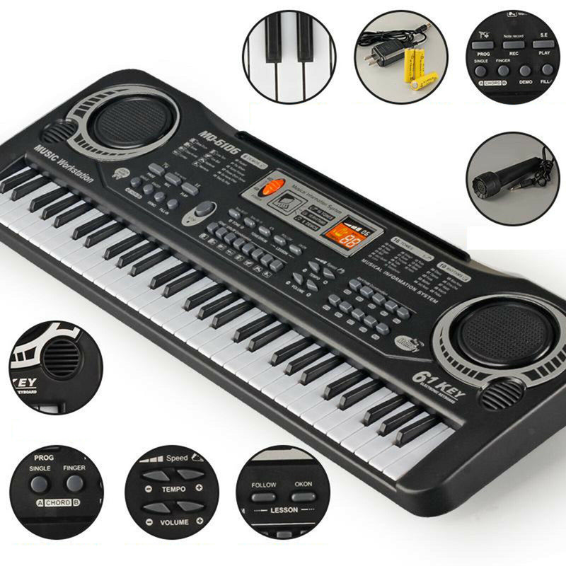 Digital Piano Keyboard 61 Key Music Electronic Electronic Instrument Piano Music
