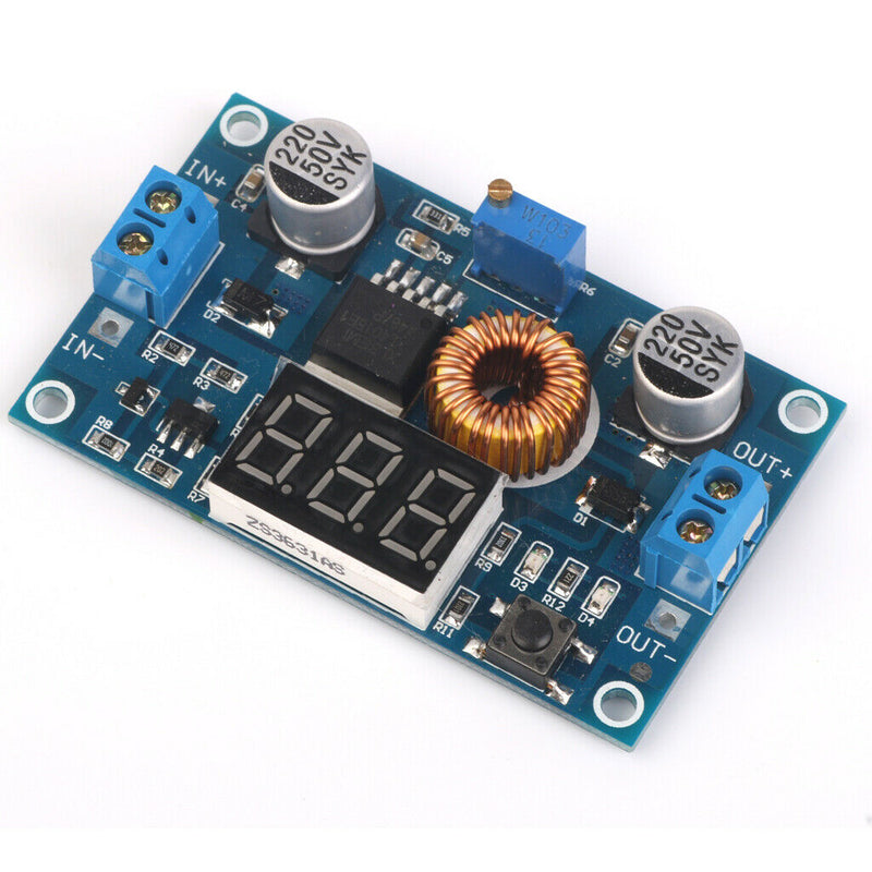 5A 75W DC-DC Adjustable  Adapter Power Supply Module Voltmeter