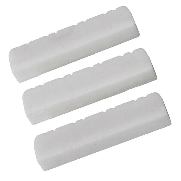 3 pcs 8 String Mandolin Bone Slotted Nuts for Mandolin Parts Accessories