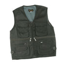 Men Fly Fishing Vest Multi-Pocket Vest Quick-Dry Jacket XL Light Army Green