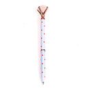 4pcs/set Metal Diamond Head Crystal Ball Pen Creative Pen Office Stationery  3C
