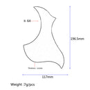 4pc Folk Acoustic Guitar Pickguard Self-adhesive Scratch Plate Accs