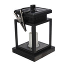 Outdoor Solar Powered Warm White LED Candle Lantern Light Garden Path Wall Lamp