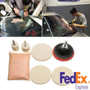 New 8Pcs Car Glass Scratch Removal Tool Cerium Oxide Powder + Polishing Pads