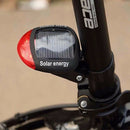 Solar Power Bike Bicycle LED Cycling Tail Rear Red Light Lamp Taillight Clamp